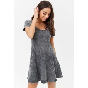 Acid Wash Skater Dress